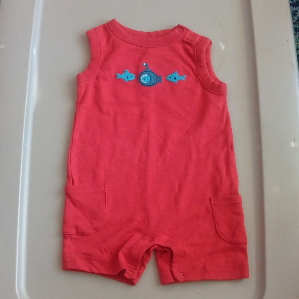 Gymboree red cotton romper
